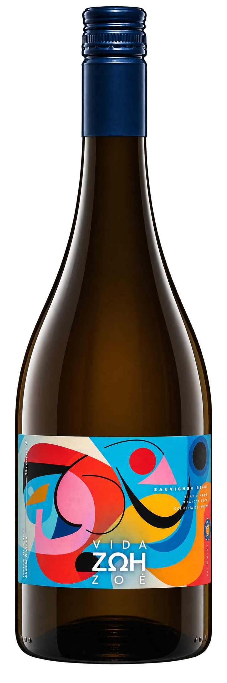 Garrafa do vinho Sauvignon Blanc