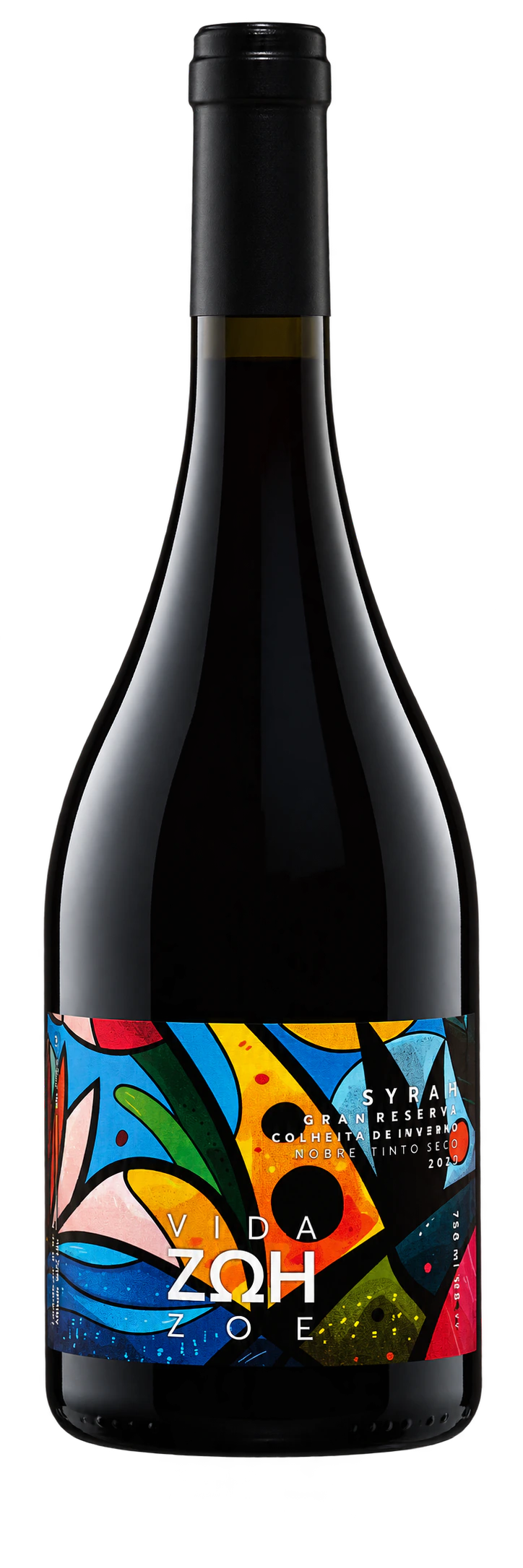 Garrafa do vinho Syrah Gran Reserva