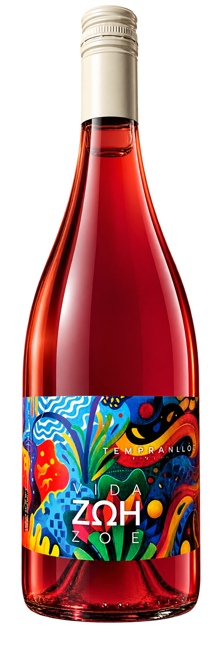 Garrafa do vinho Tempranillo Rosalía